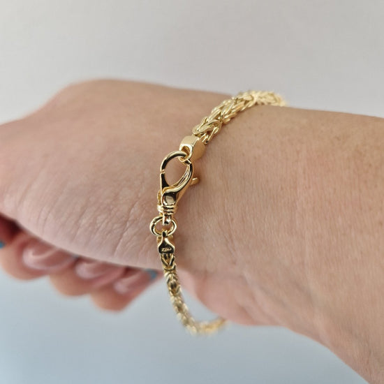 Armband Kejsarlänk i guld 21cm 