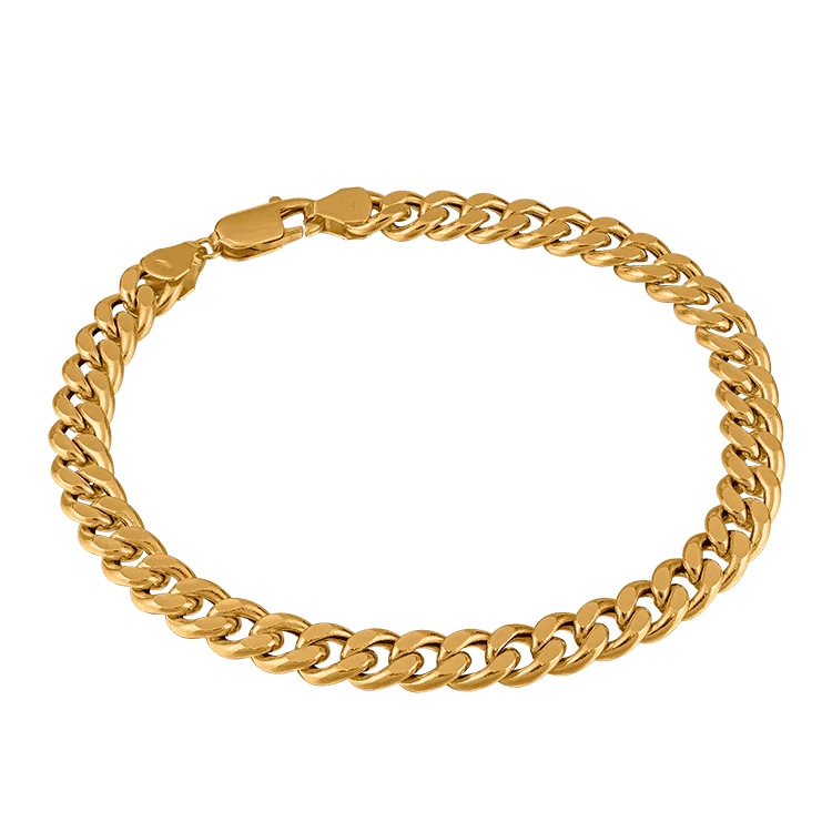 Armband pansar guld ihåligt