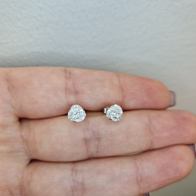 Diamant örhängen Viktoria 18k vitguld