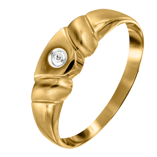 Diamantring i 18k guld