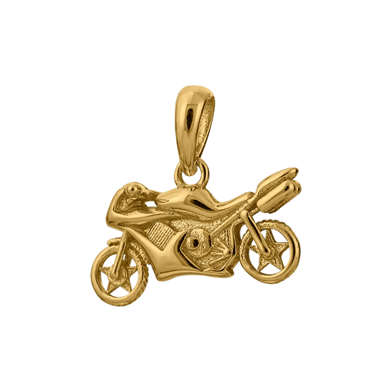 Hängsmycke Motorcykel 18k guld