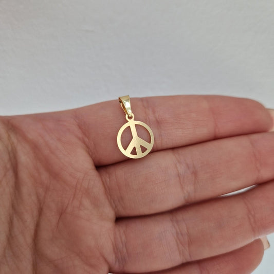 Peace hängsmycke i 18k guld