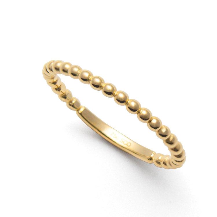 Ring modell kulor 18k guld