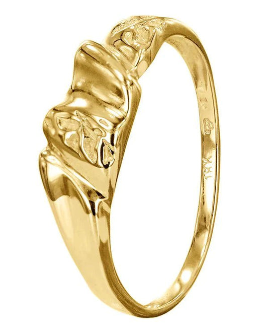 Unik ring i 18k guld, häftig design