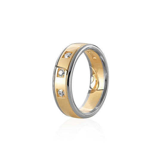 Vigselring Eddy 18k vitguld